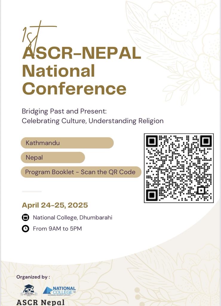 1st ASCR-Nepal National Conference program booklet